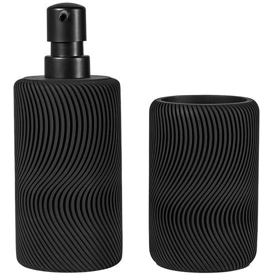 Round Resin Bathroom Accessories Set