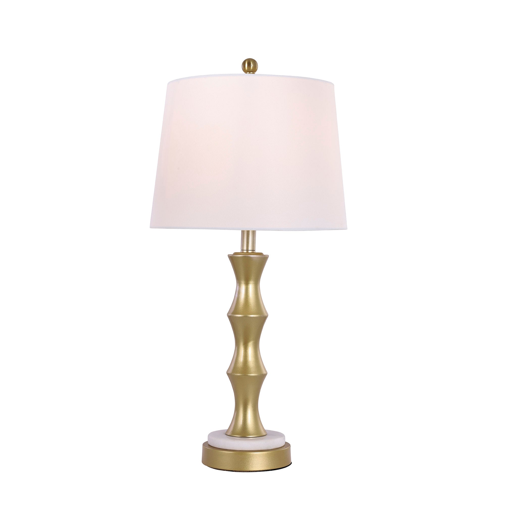 Bamboo-Inspired Decorative Table Lamp (26”)
